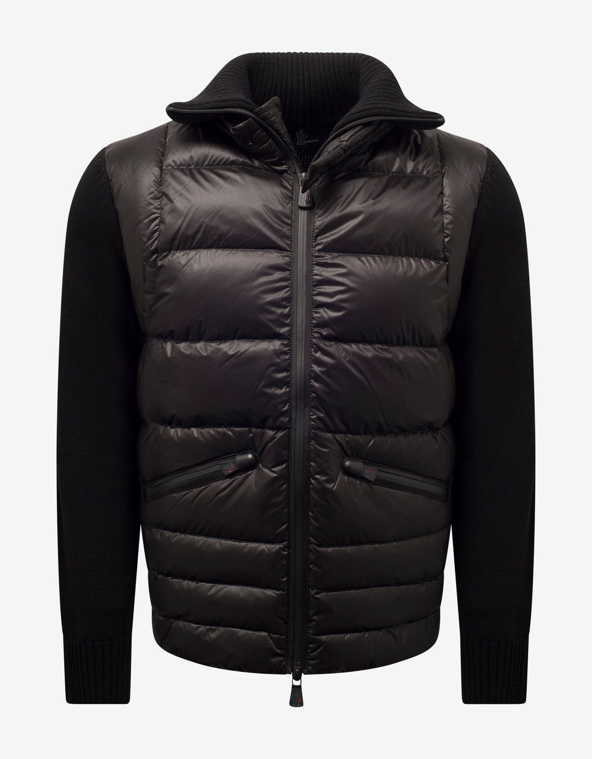 Moncler Grenoble Black Nylon Front Cardigan