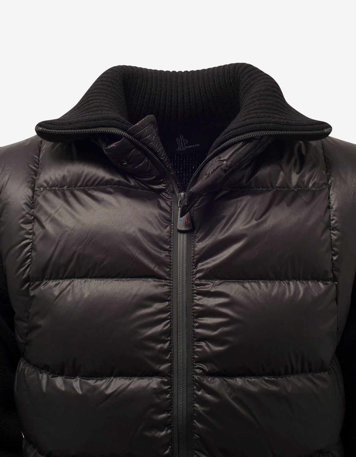 Moncler Grenoble Black Nylon Front Cardigan