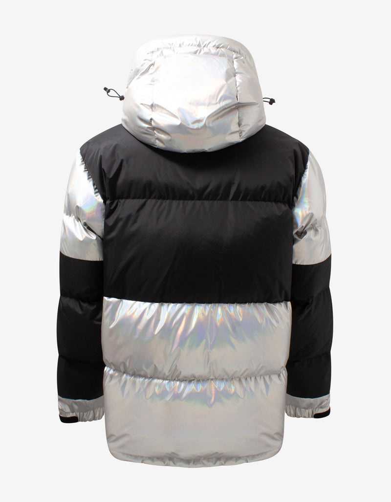 Moncler Grenoble Breuil Holographic Silver Down Jacket