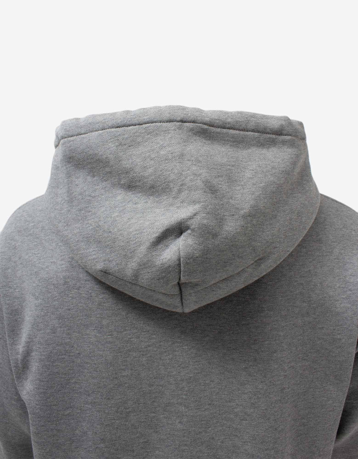 Grey Nylon Logo Hoodie