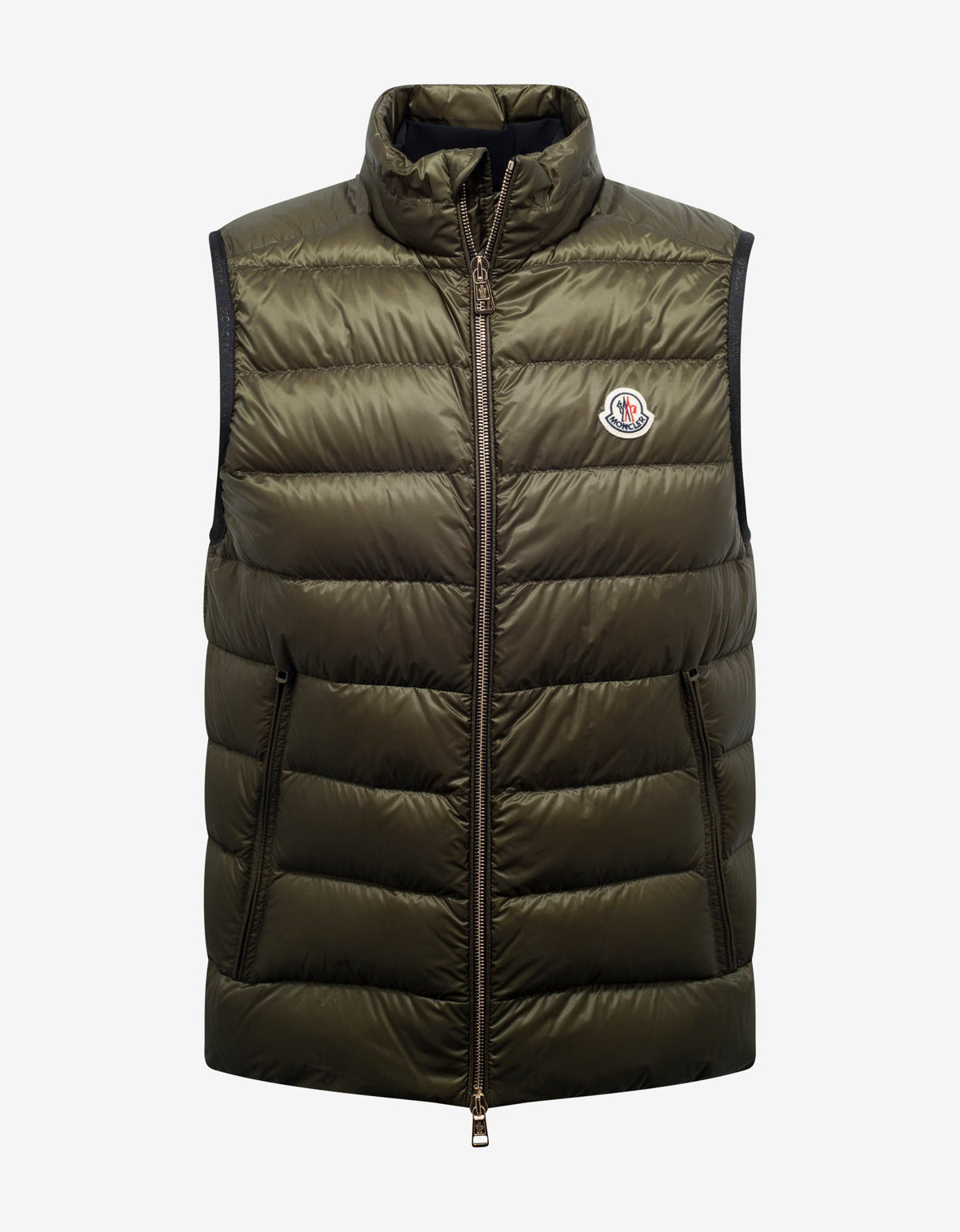 Moncler Iori Khaki Nylon Down Gilet