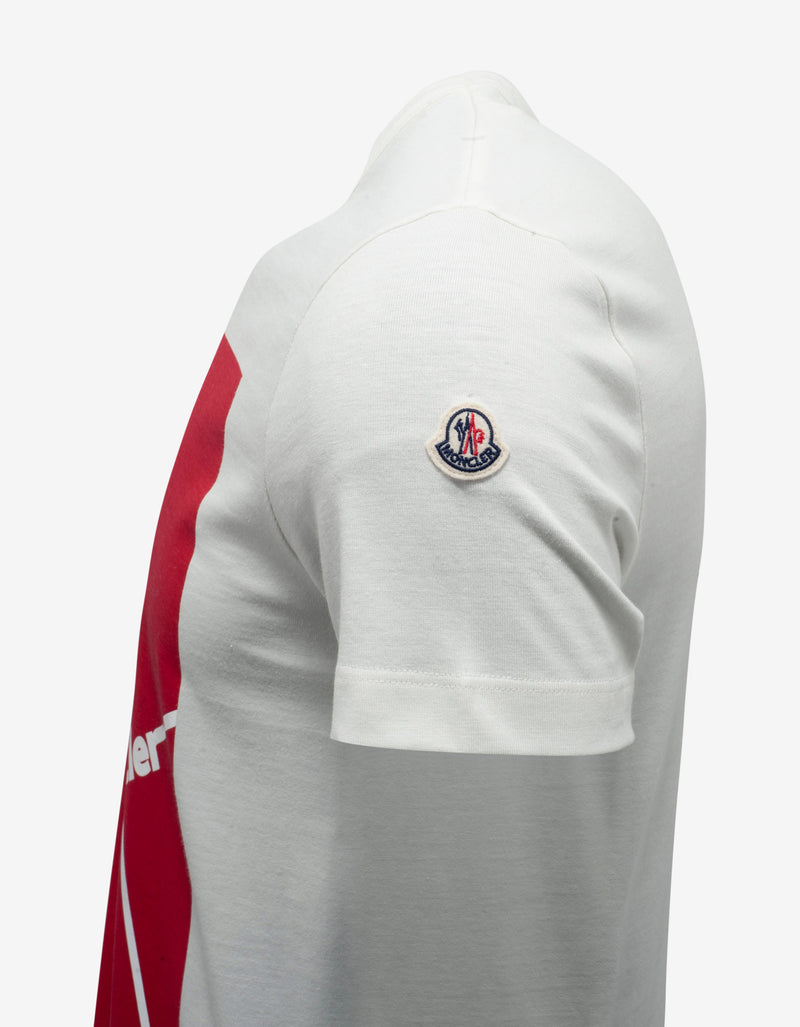 Moncler Ivory Graphic Print T-Shirt