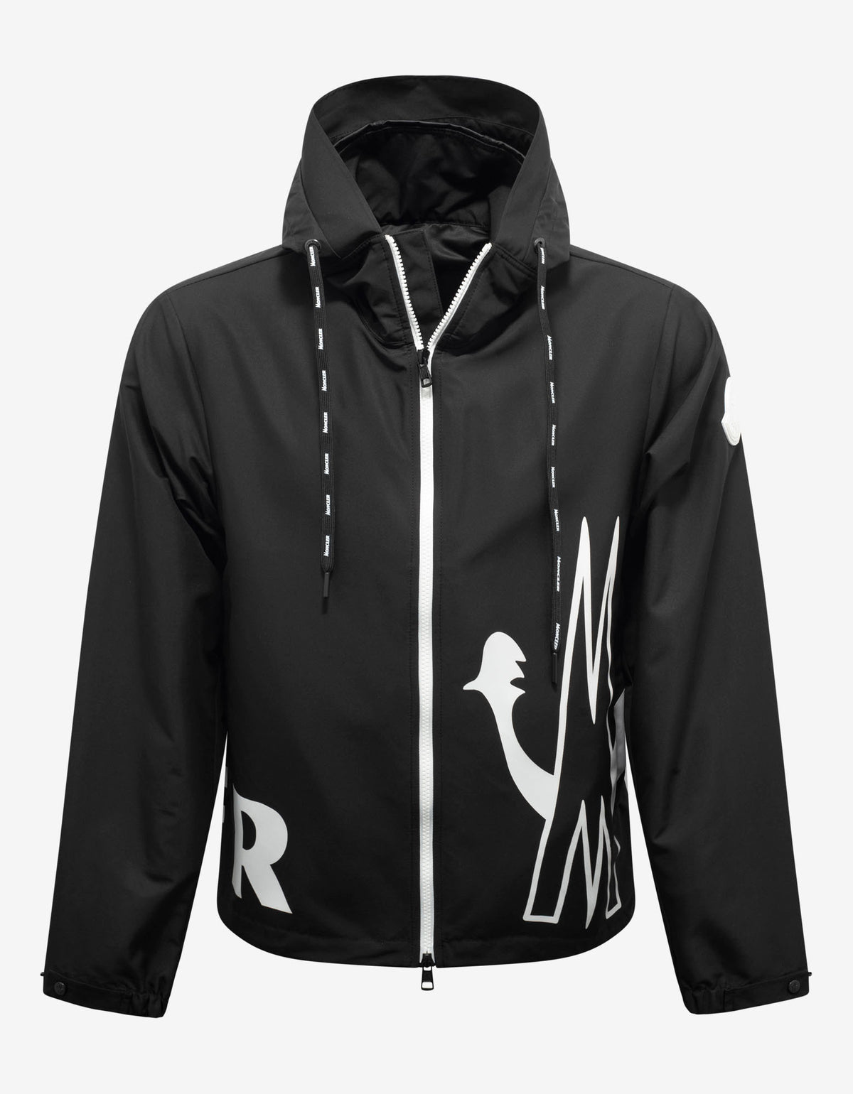 Moncler Mythos Black Logo Print Windbreaker