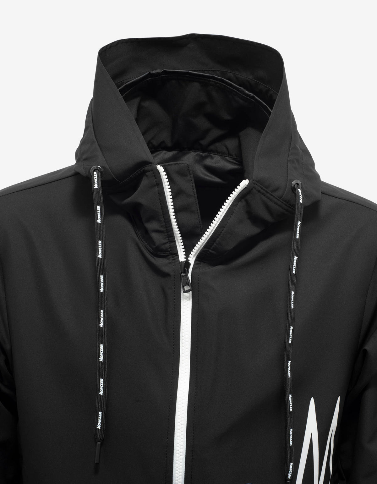 Moncler Mythos Black Logo Print Windbreaker