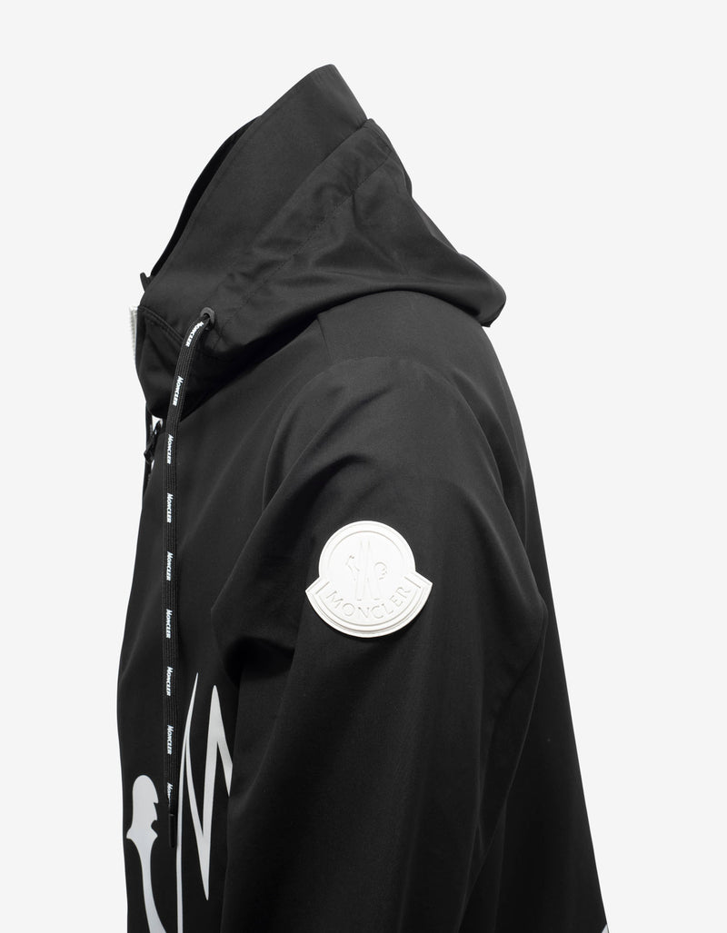 Moncler Mythos Black Logo Print Windbreaker