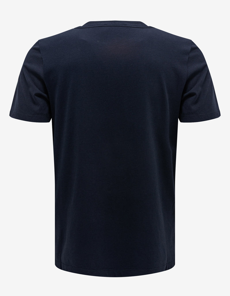 Moncler Navy Blue Logo Lettering T-Shirt