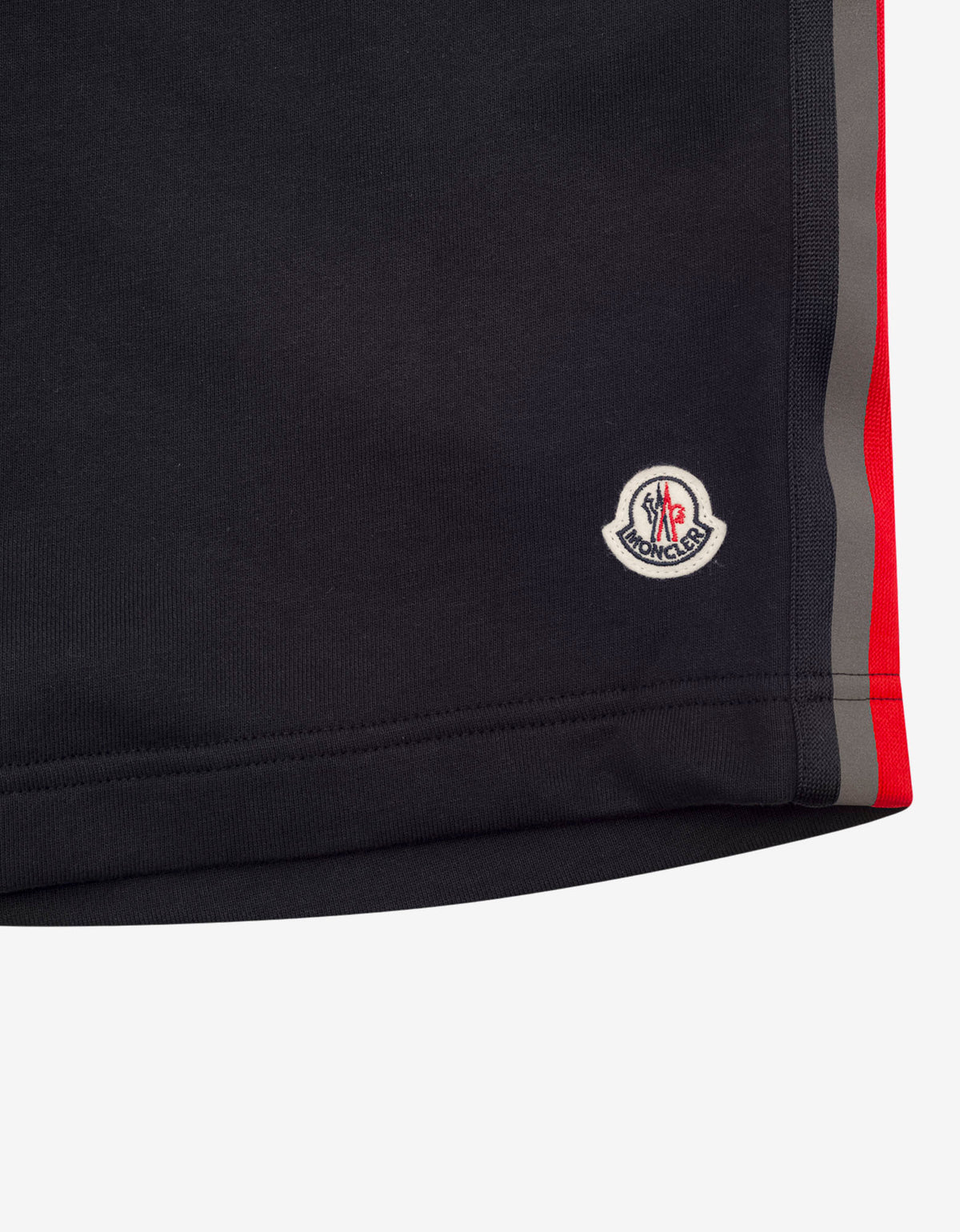 Moncler Navy Blue Tricolour Tape Sweat Shorts