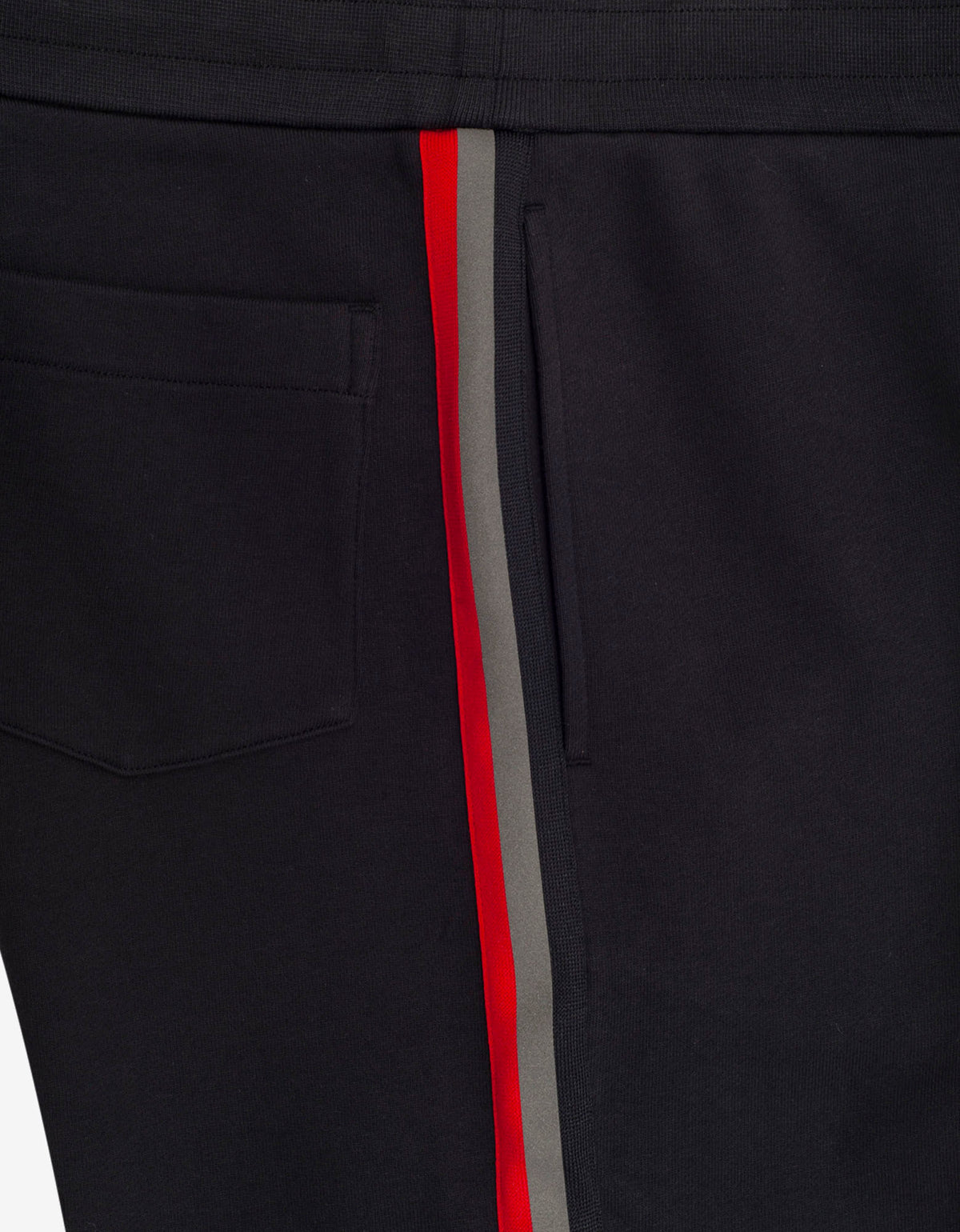 Moncler Navy Blue Tricolour Tape Sweat Shorts