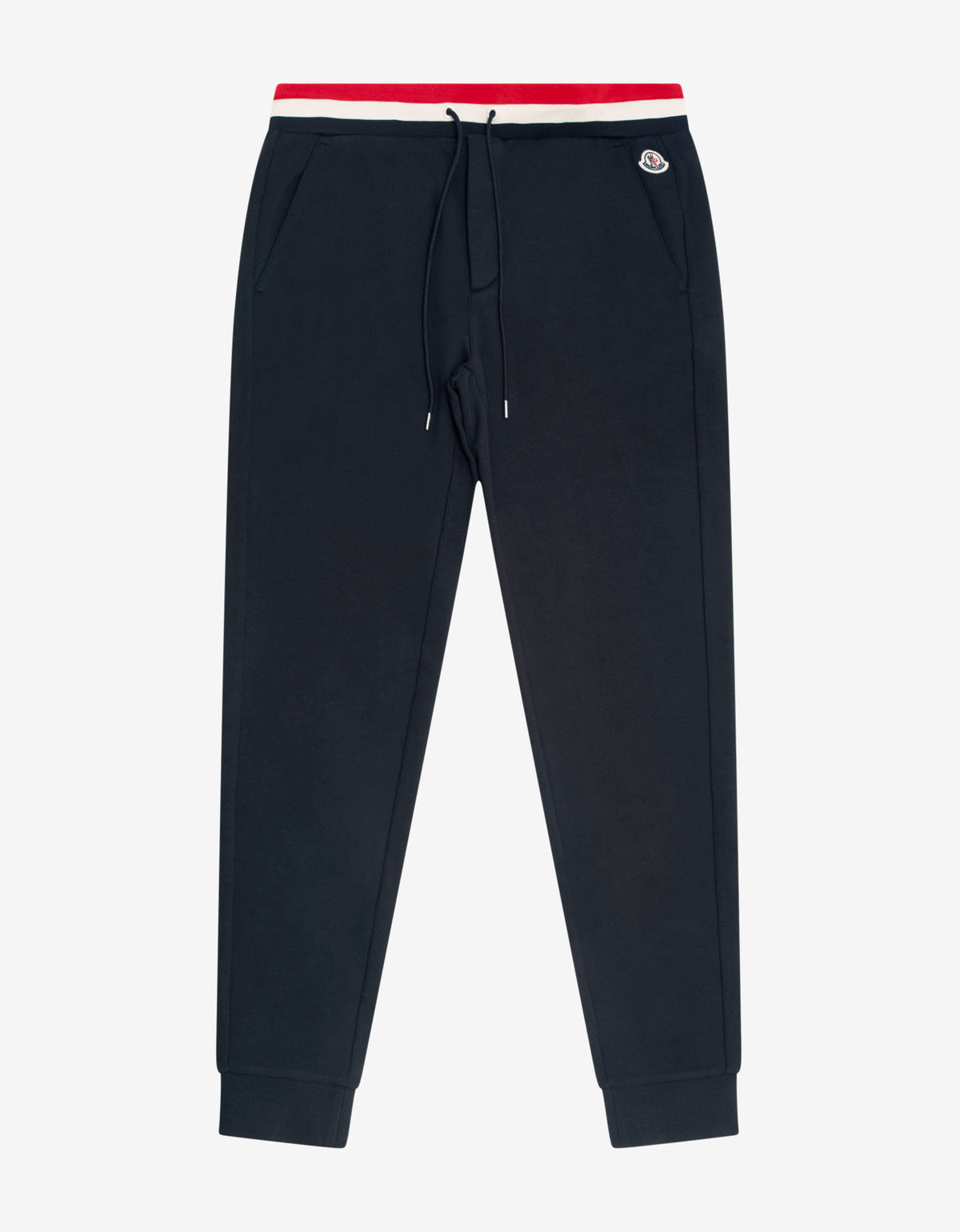 Moncler Navy Blue Tricolour Trim Sweat Pants