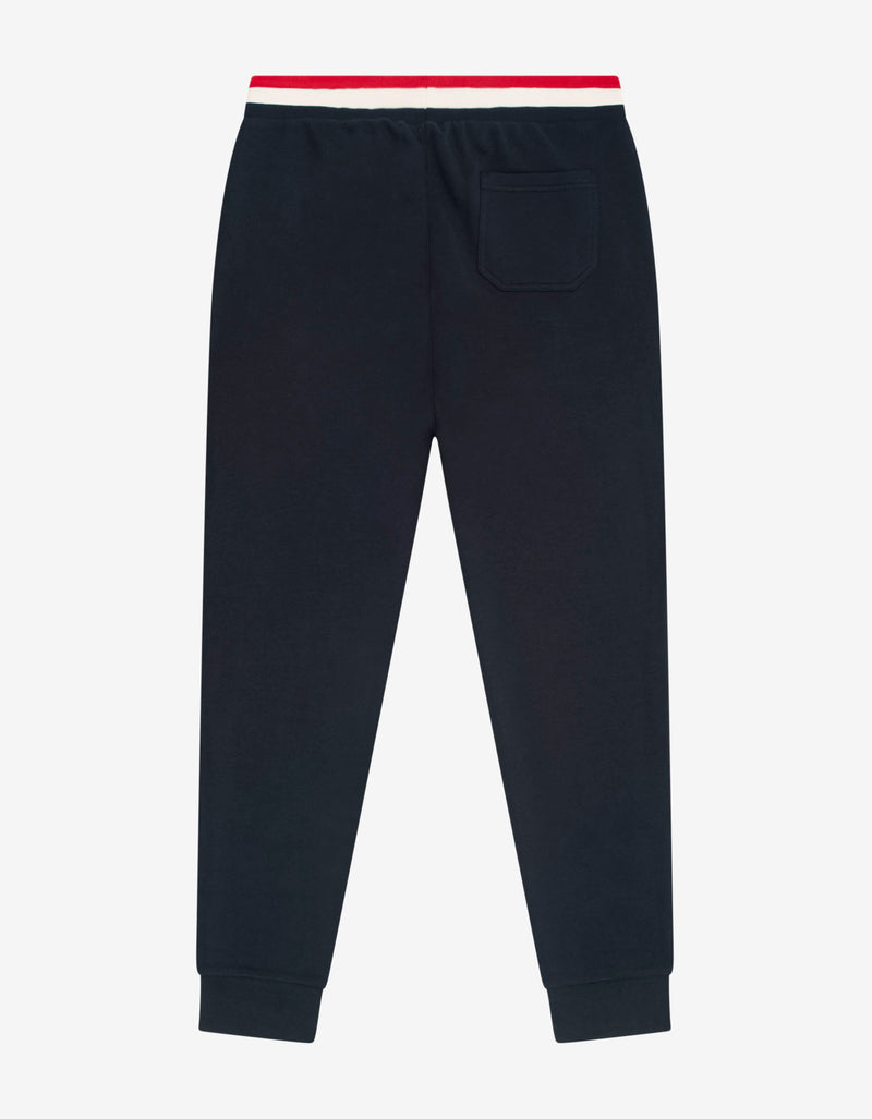 Moncler Navy Blue Tricolour Trim Sweat Pants