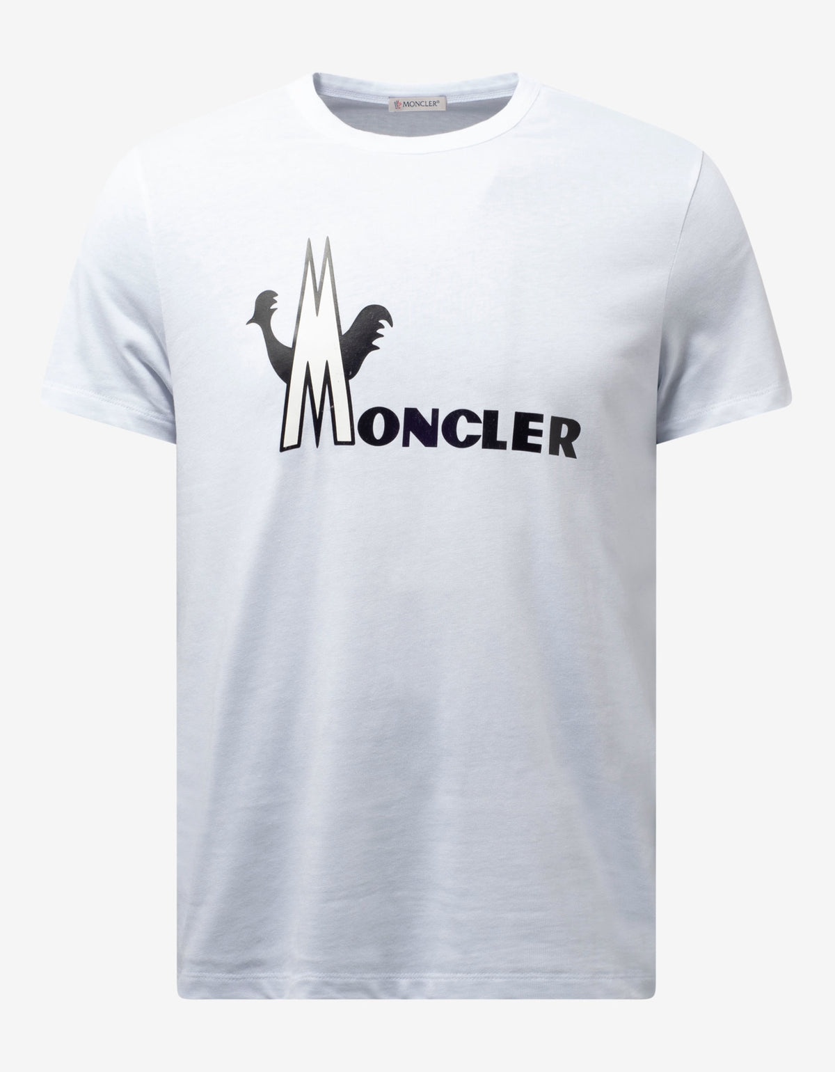 Moncler White Logo Graphic Print T-Shirt