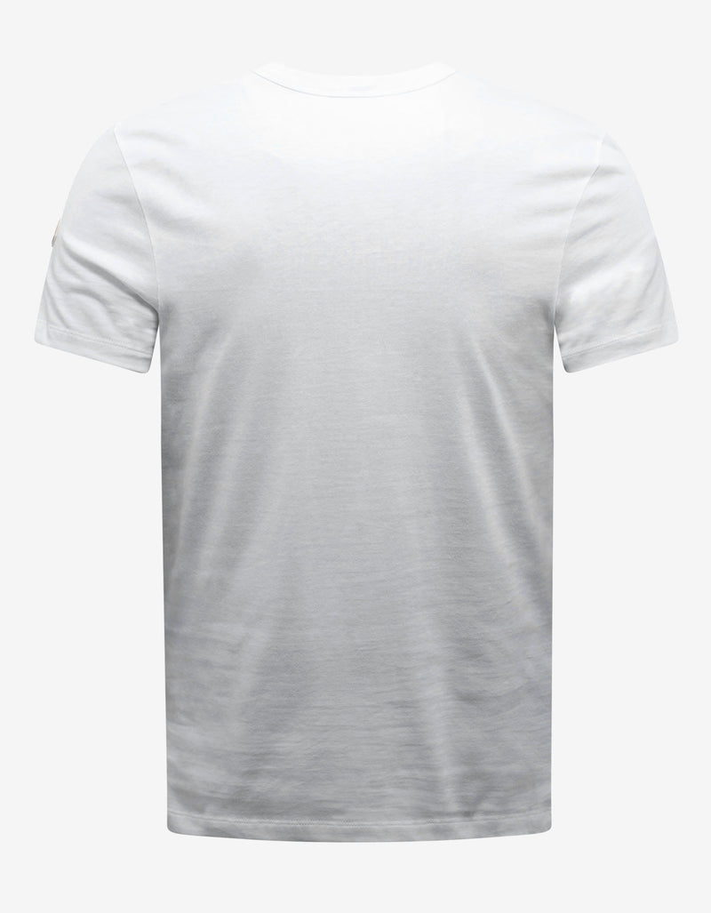 Moncler White Logo Graphic T-Shirt