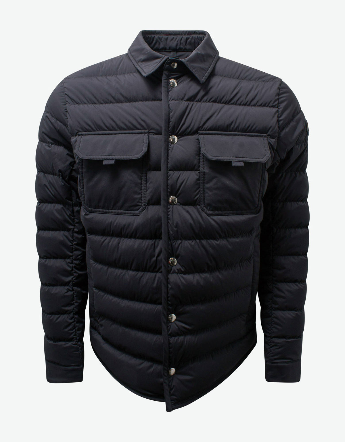 Moncler Zumstein Navy Blue Nylon Down Jacket