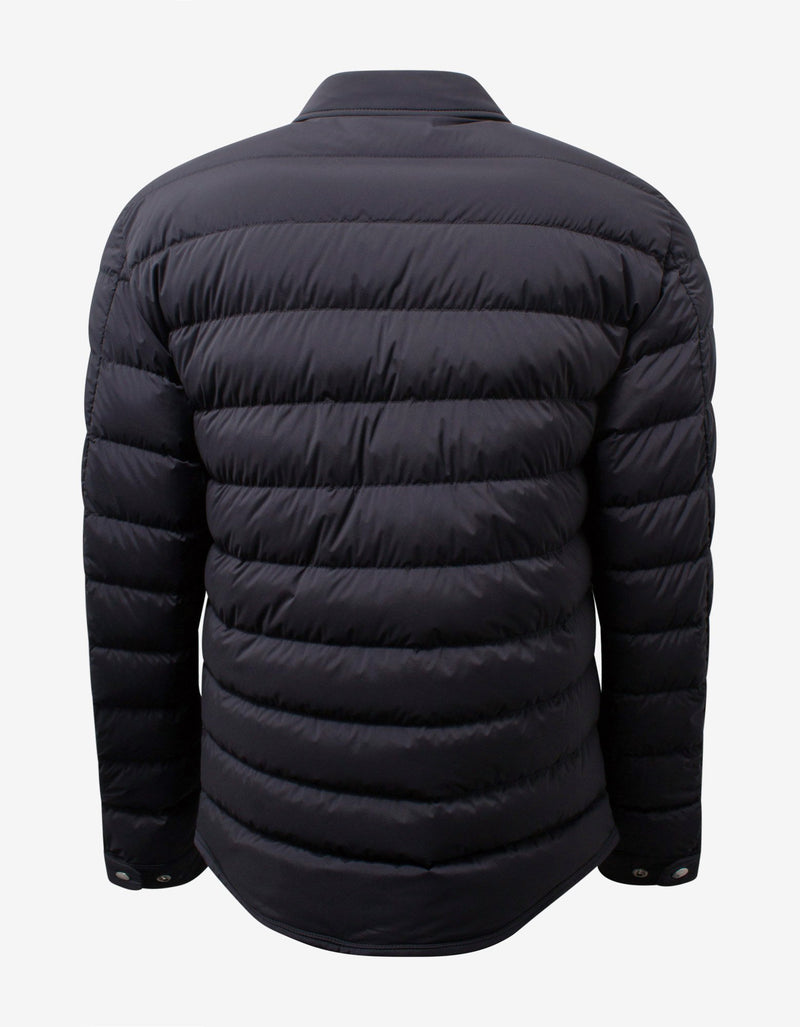 Moncler Zumstein Navy Blue Nylon Down Jacket