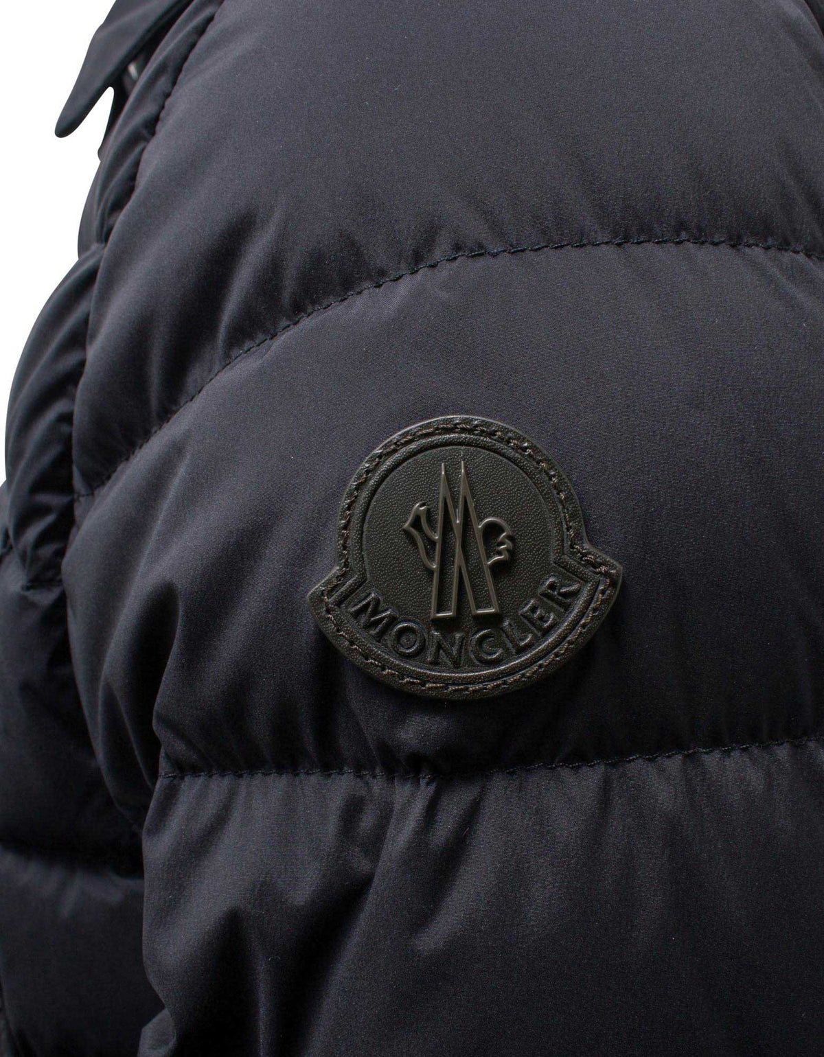 Moncler Zumstein Navy Blue Nylon Down Jacket