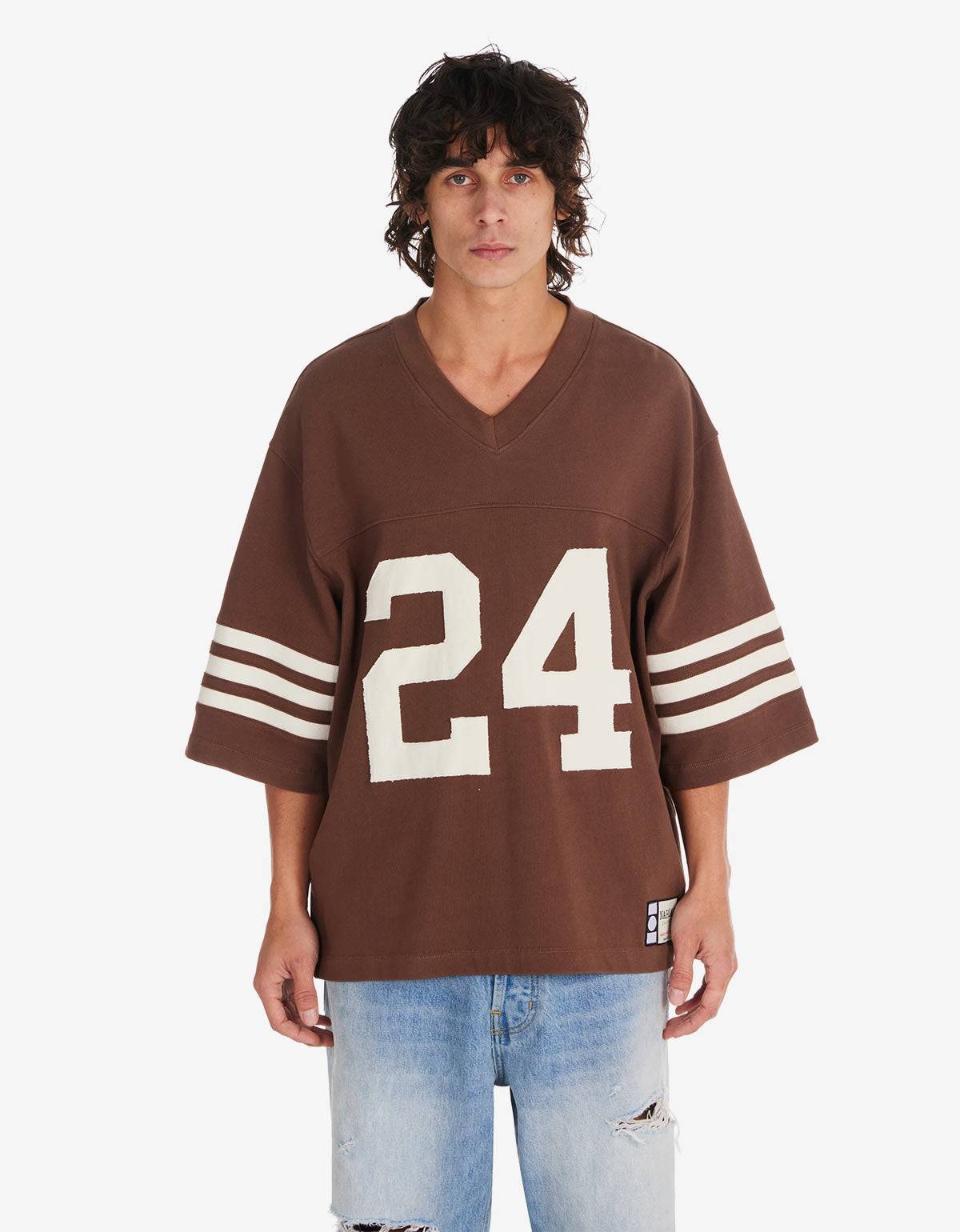 Nahmias Brown Heavy Cotton 24 Football Jersey