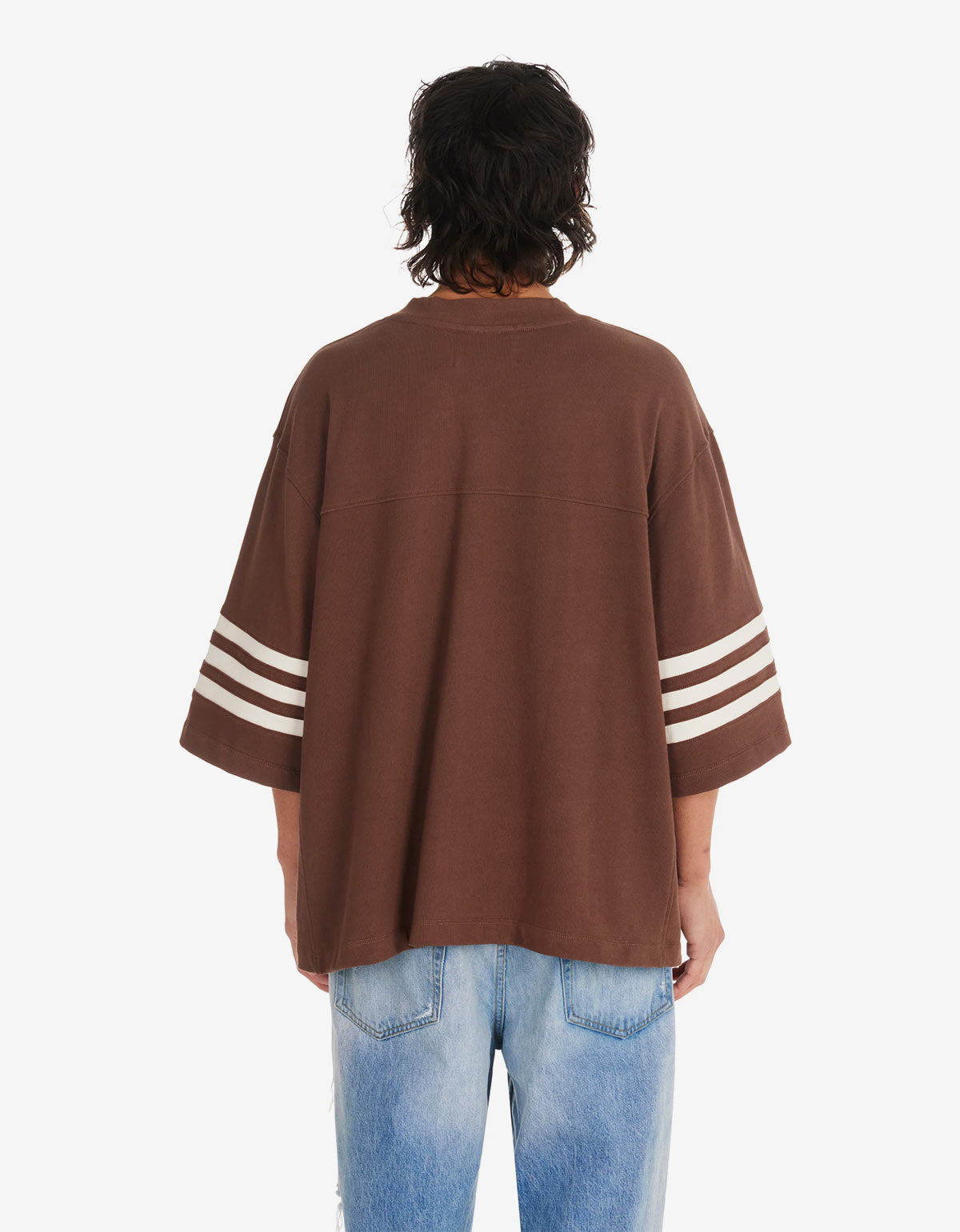 Nahmias Brown Heavy Cotton 24 Football Jersey