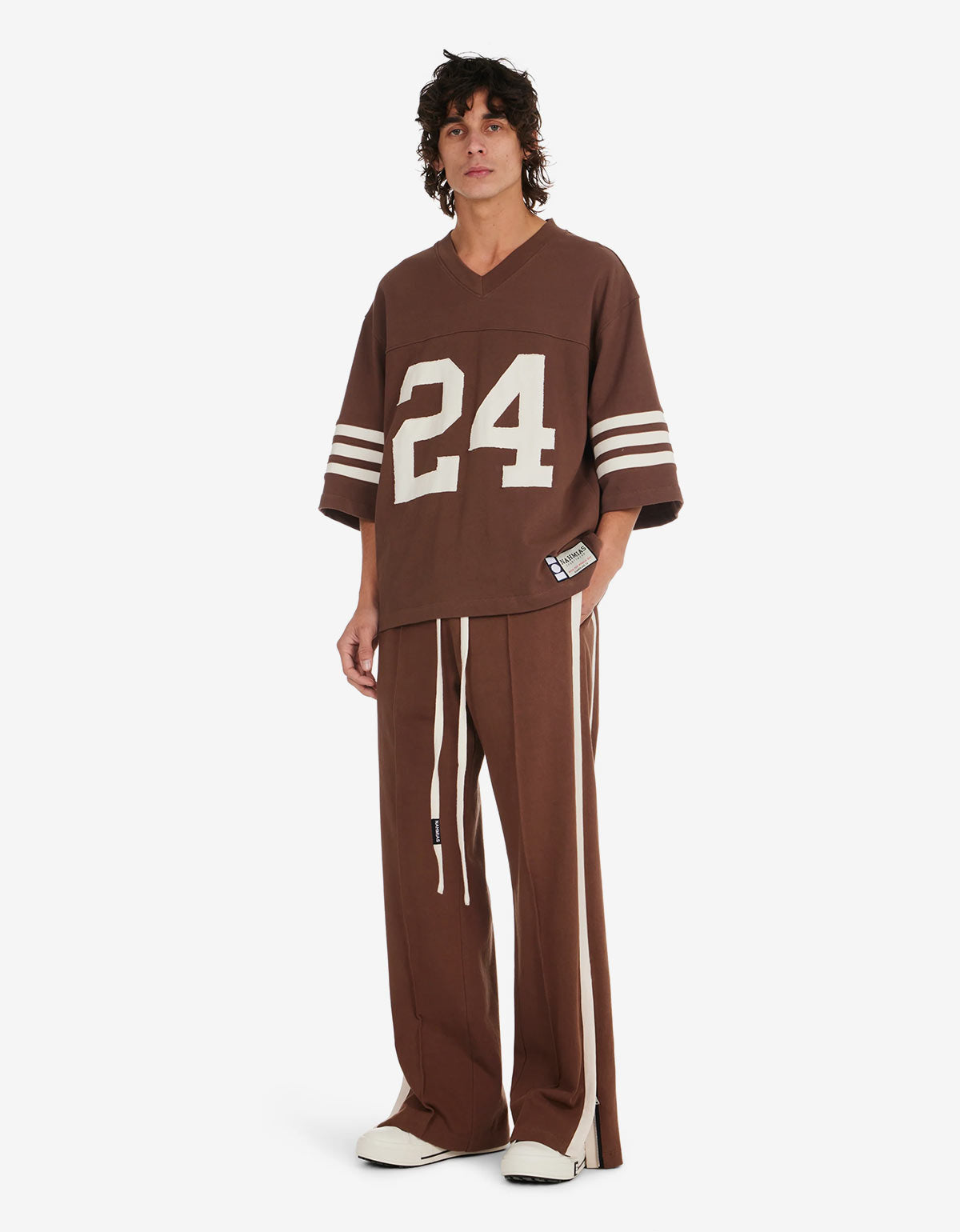 Nahmias Brown Heavy Cotton 24 Football Jersey