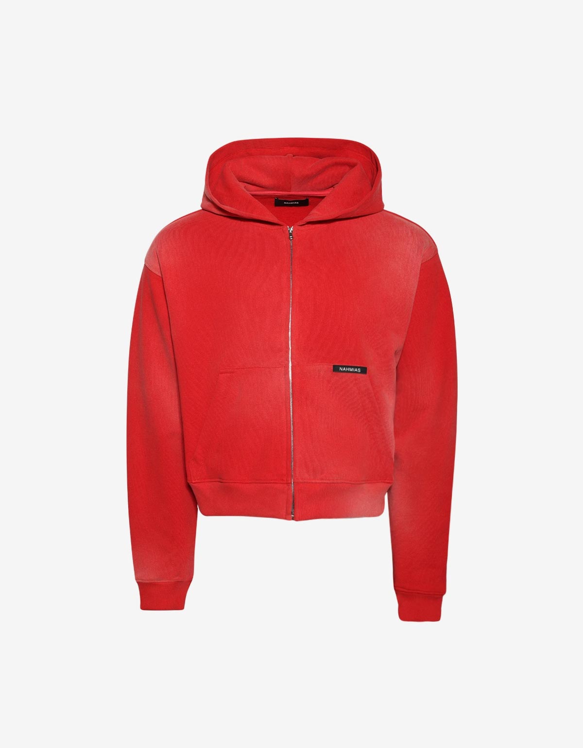 Nahmias Red Sunfade Boxy Zip-Up Hoodie Y16-H12-622