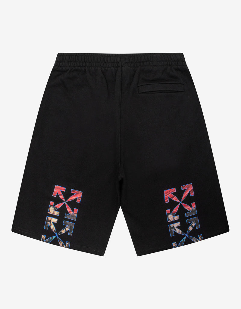 Off-White Black Caravaggio Painting Sweat Shorts