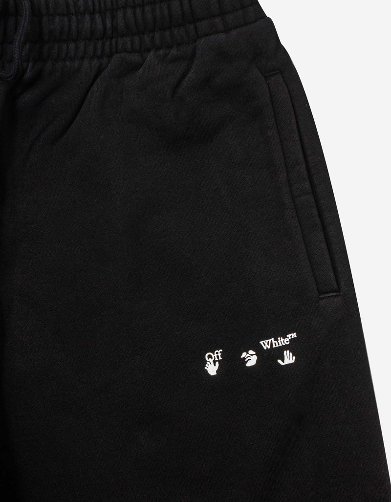 Off-White Black OW Logo Slim Sweat Pants