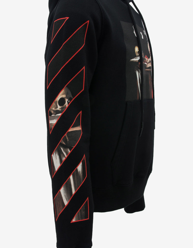 Off-White Black Caravaggio Print Hoodie