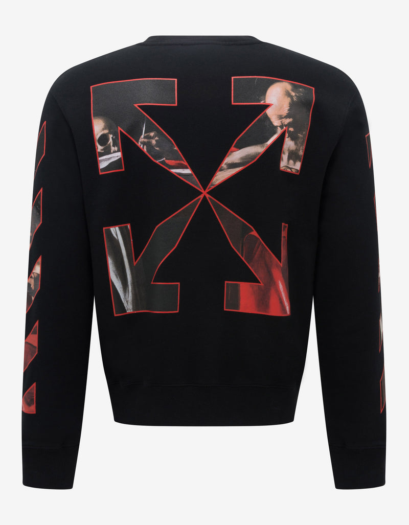 Off-White Black Caravaggio Print Sweatshirt