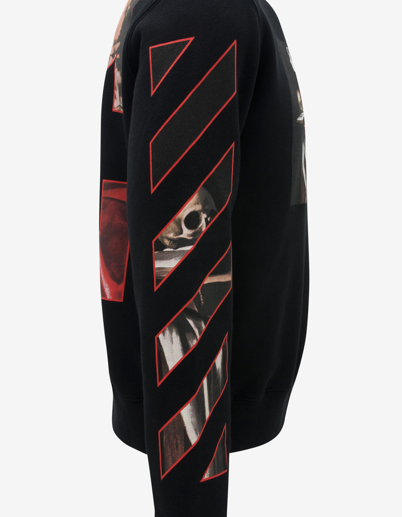 Off-White Black Caravaggio Print Sweatshirt