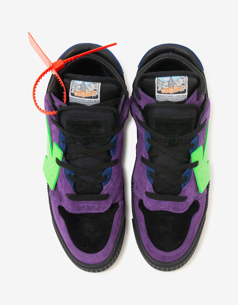 Off-White Violet & Green Off-Court Low Trainers