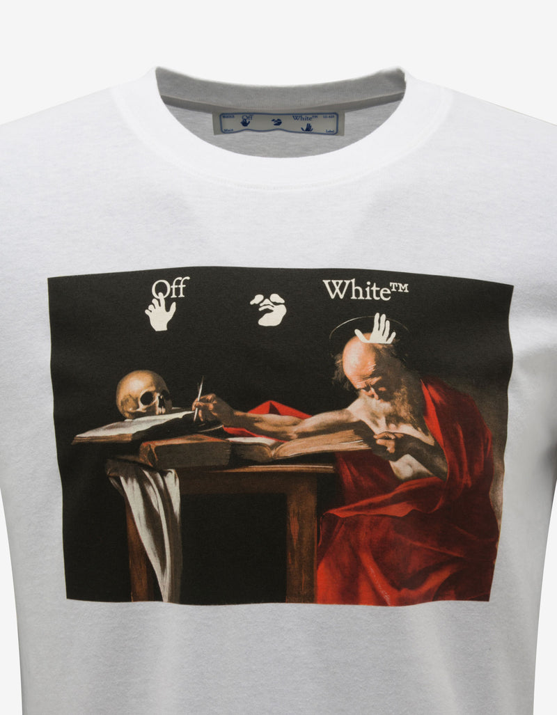 Off-White White Caravaggio Print T-Shirt