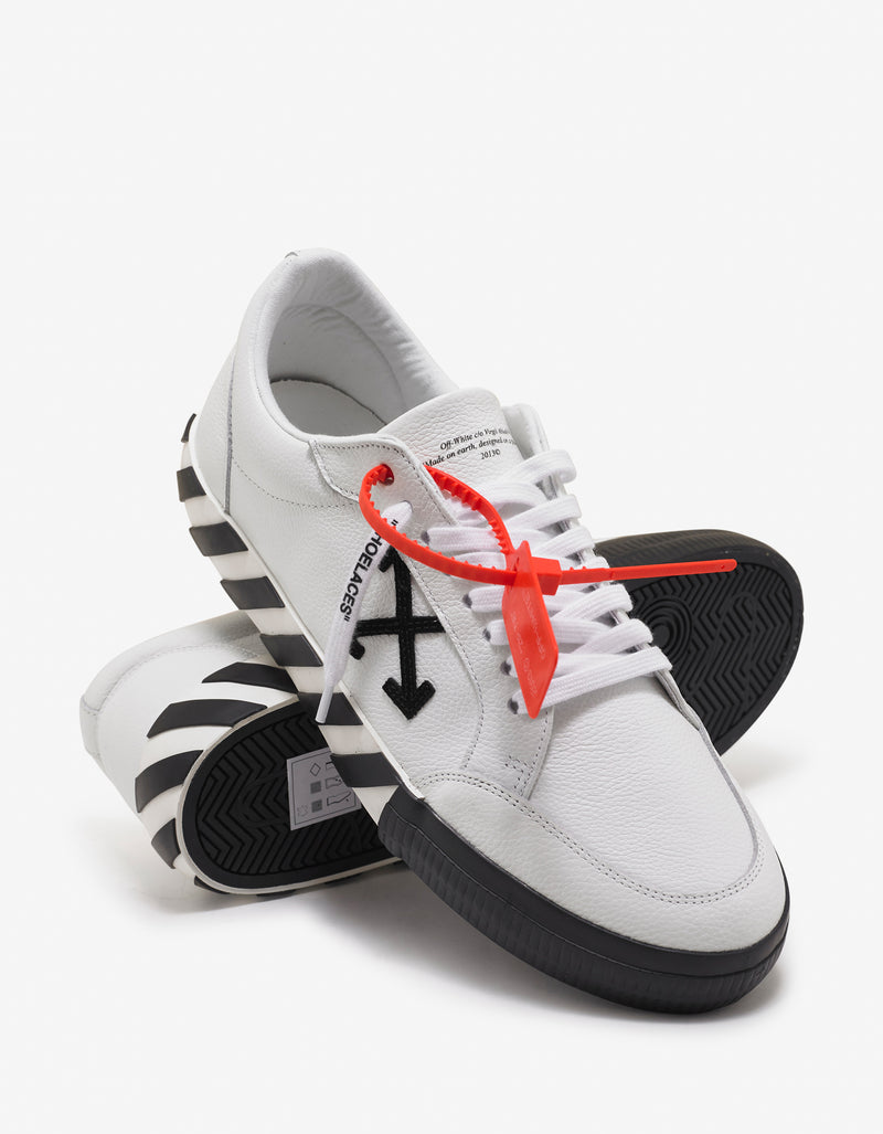 Off-White White Grain Leather Low Vulcanized Trainers