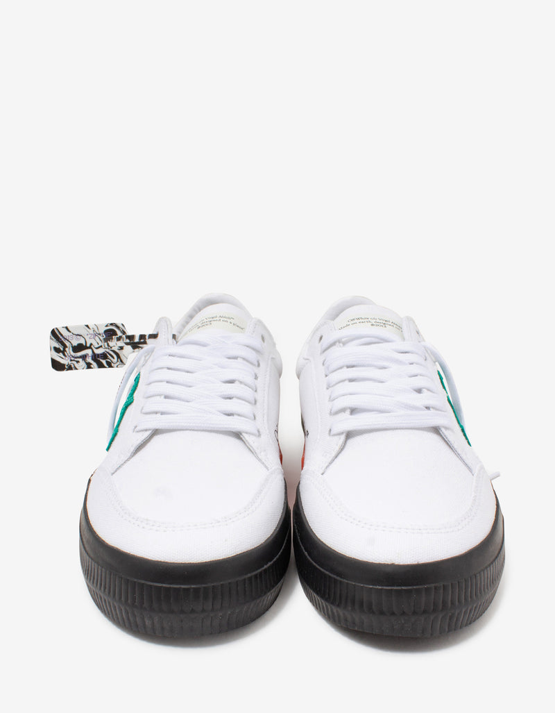 Off-White White & Green Low Vulcanized Trainers