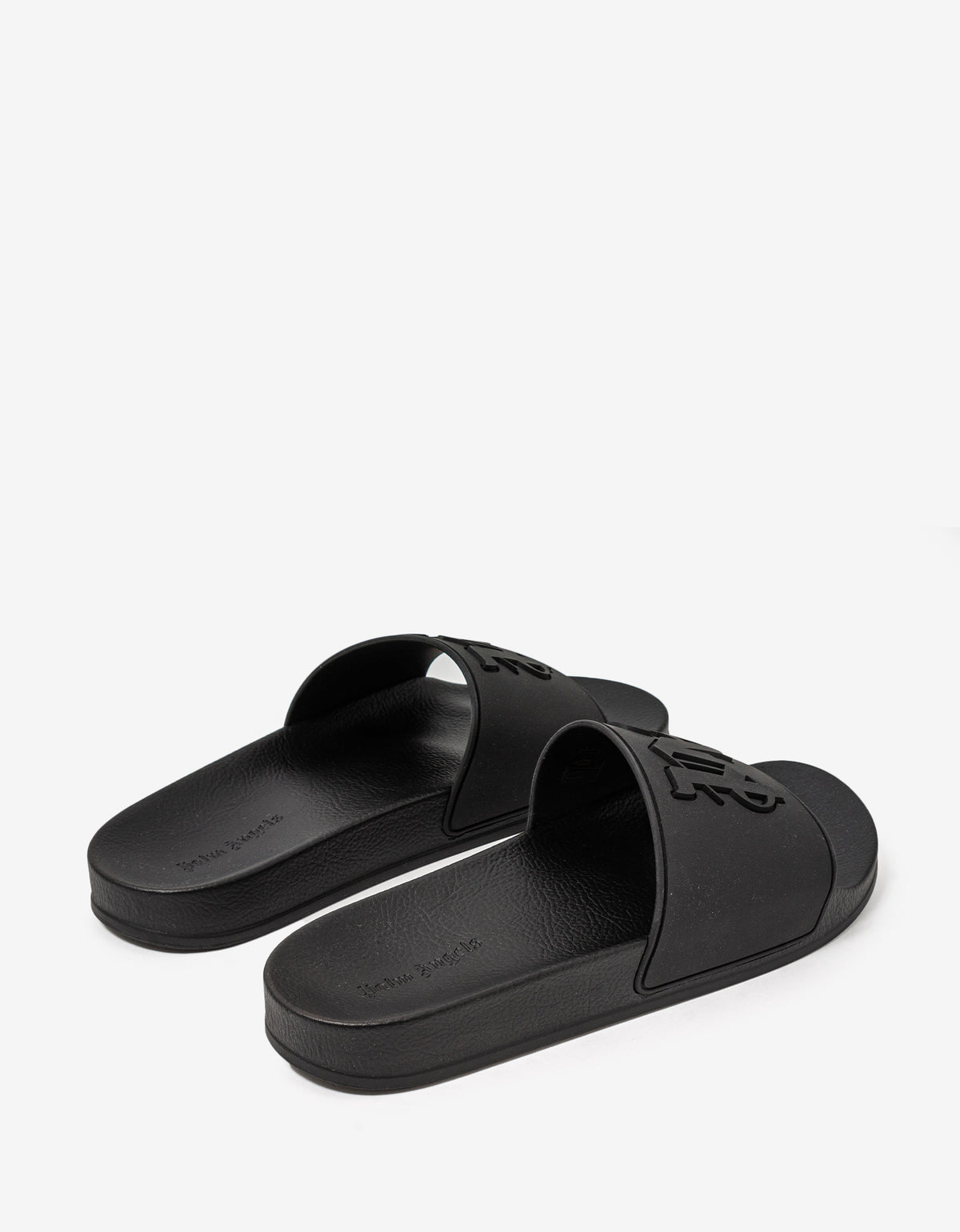 Black Logo Pool Sliders