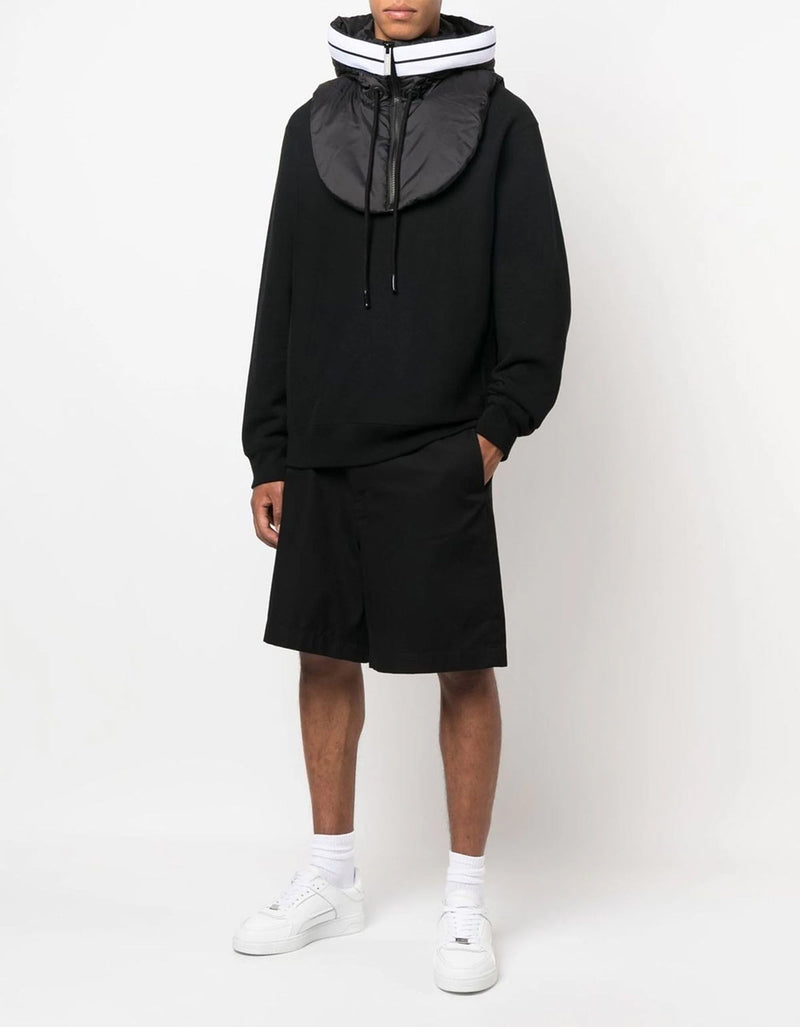 Palm Angels Black Venice Hooded Neckwarmer