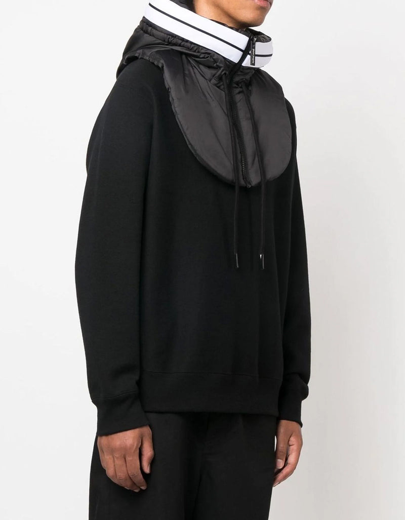 Palm Angels Black Venice Hooded Neckwarmer