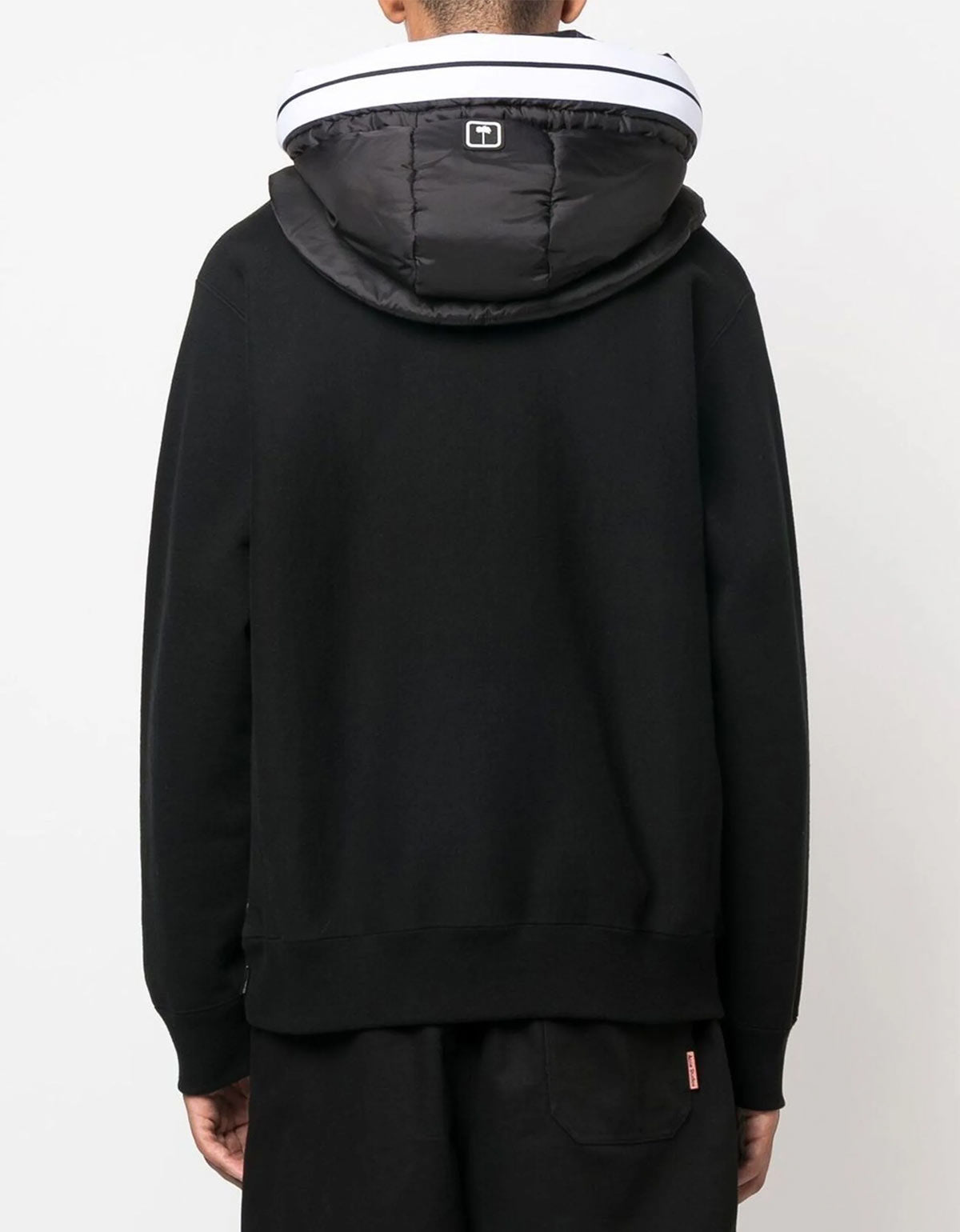 Palm Angels Black Venice Hooded Neckwarmer