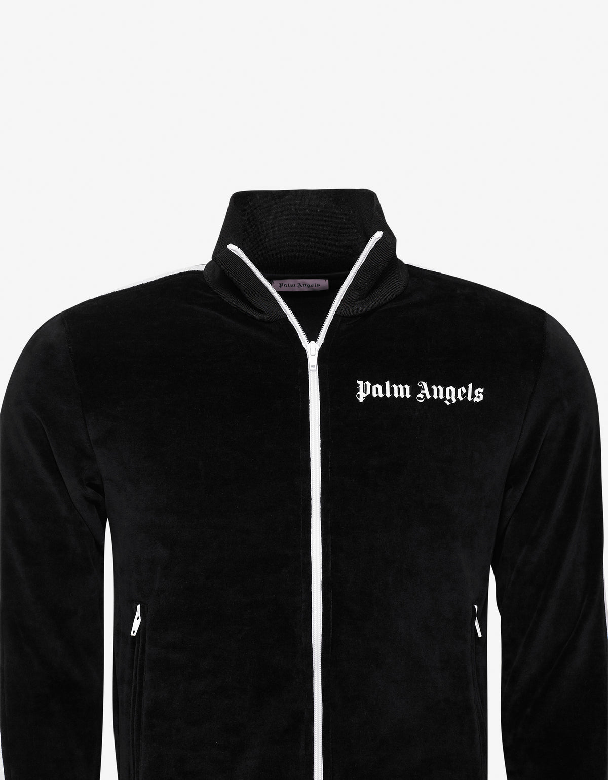 Palm Angels Black Chenille Track Jacket