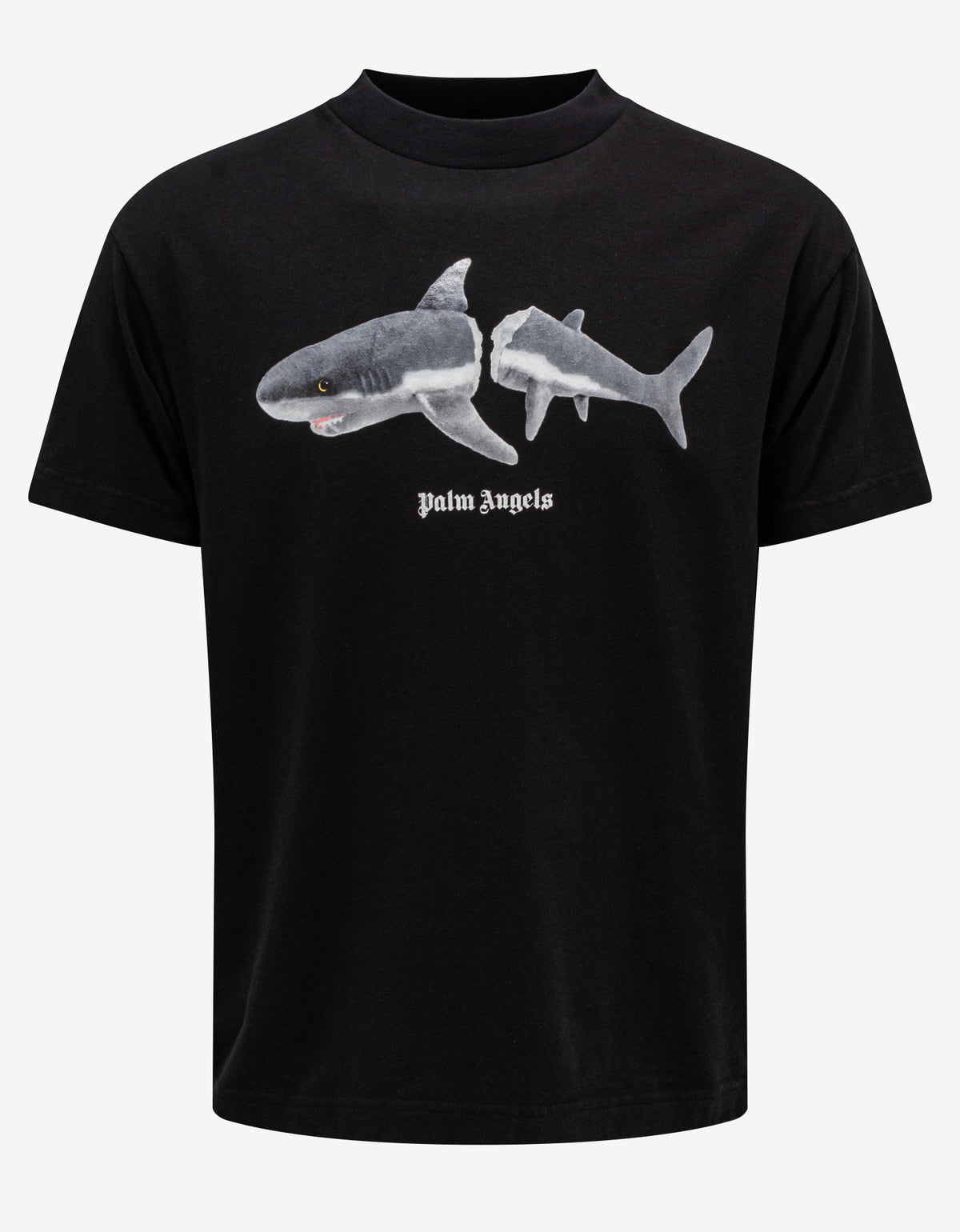 Palm Angels Black Classic Shark Print T-Shirt