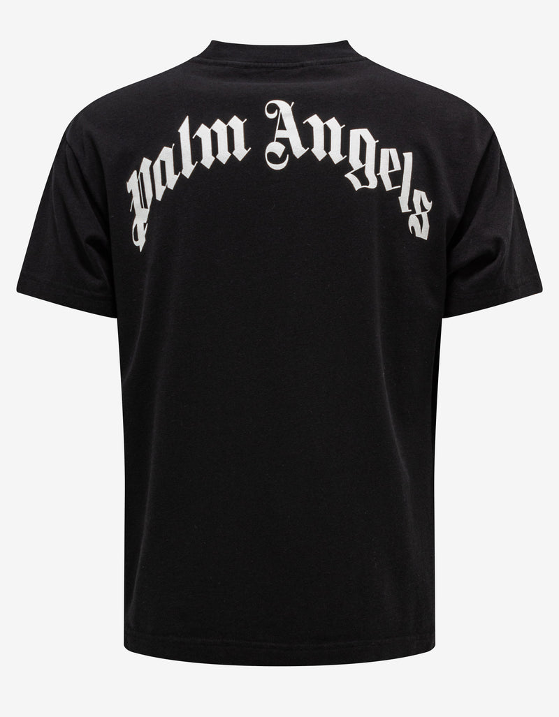 Palm Angels Black Classic Shark Print T-Shirt