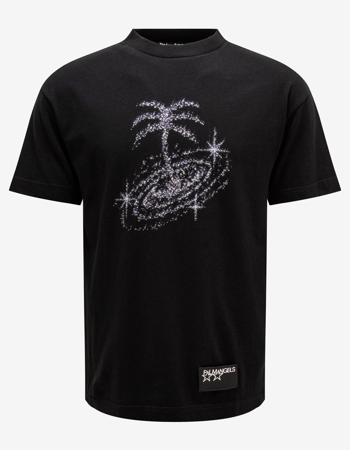 Palm Angels Black Galaxy Print T-Shirt