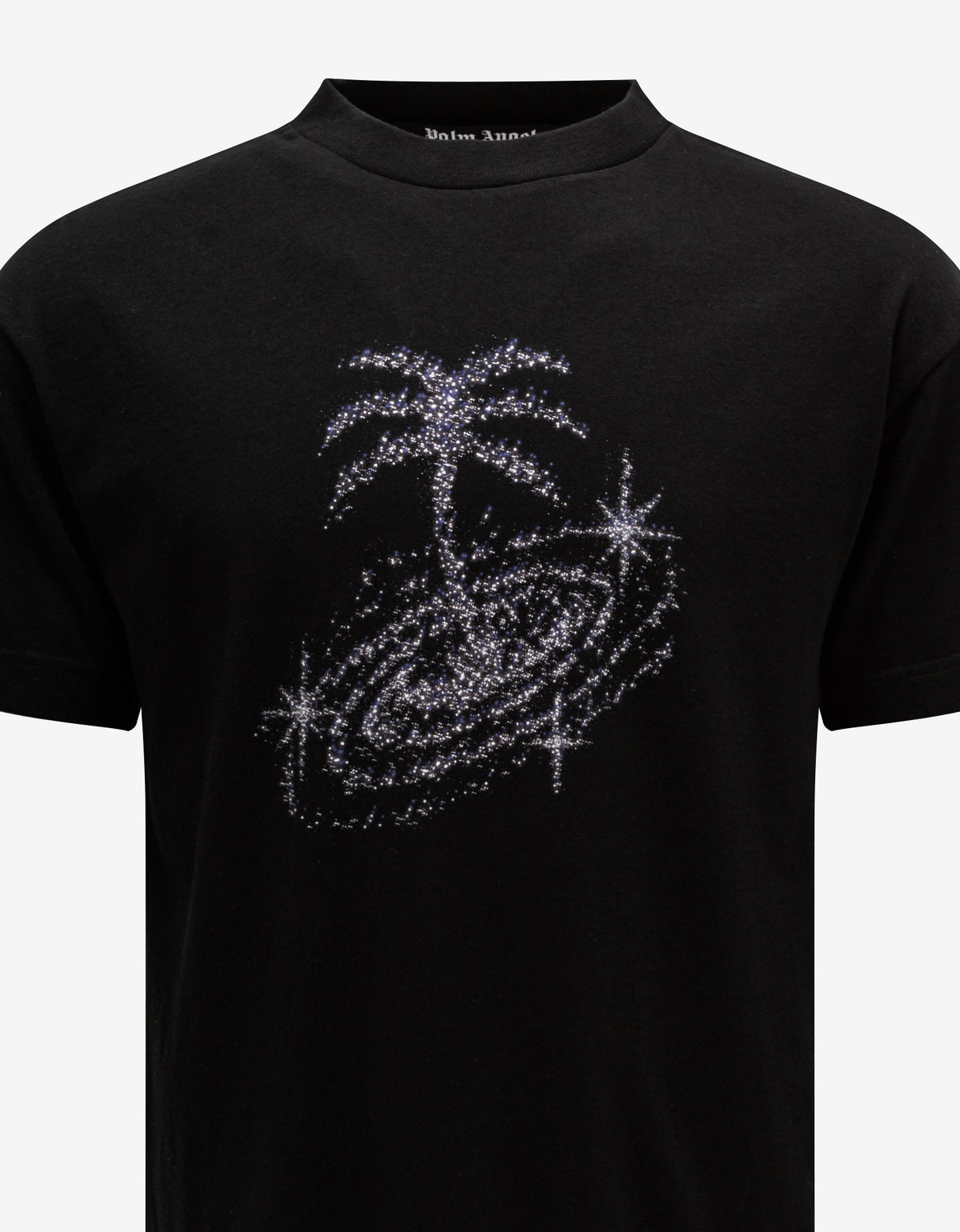 Palm Angels Black Galaxy Print T-Shirt