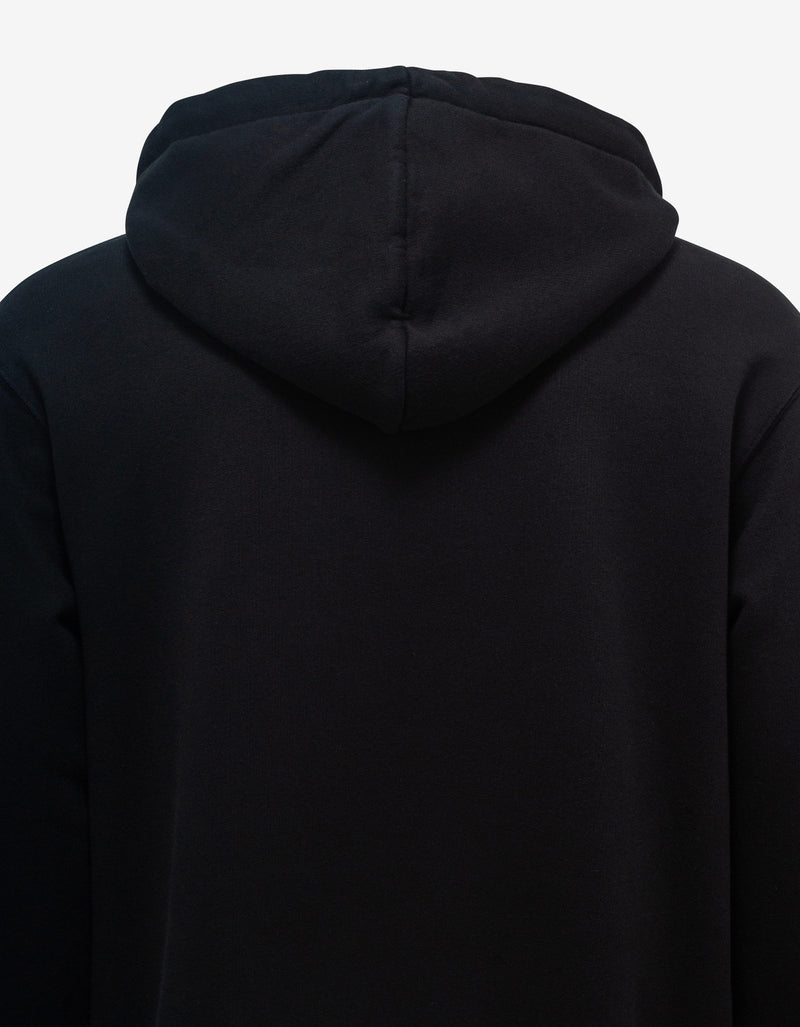 Black Rhinestone Sprayed Logo Hoodie