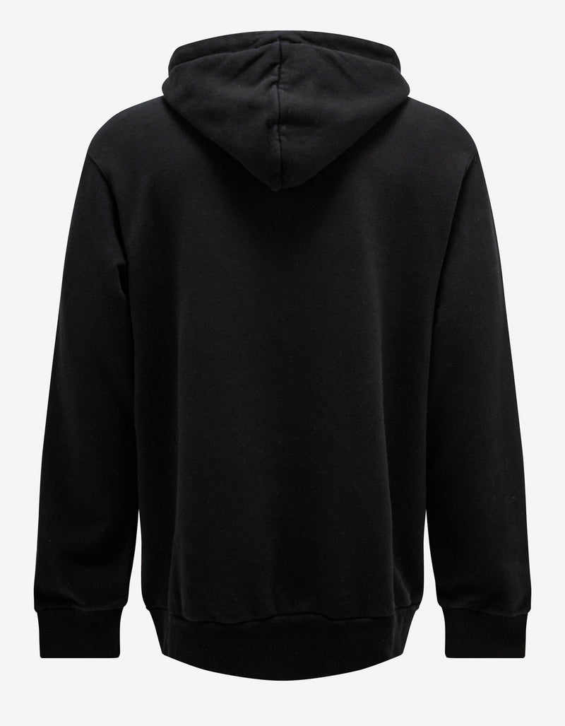 Palm Angels Black St. Moritz Sprayed Logo Hoodie