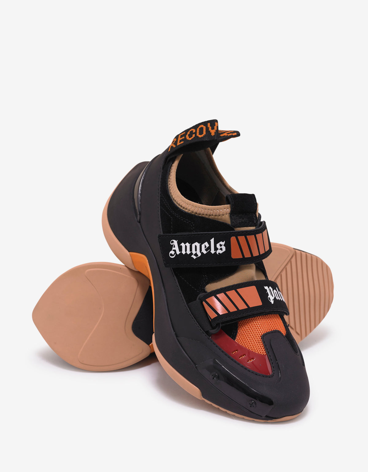 Palm Angels Black & Beige Recovery Trainers