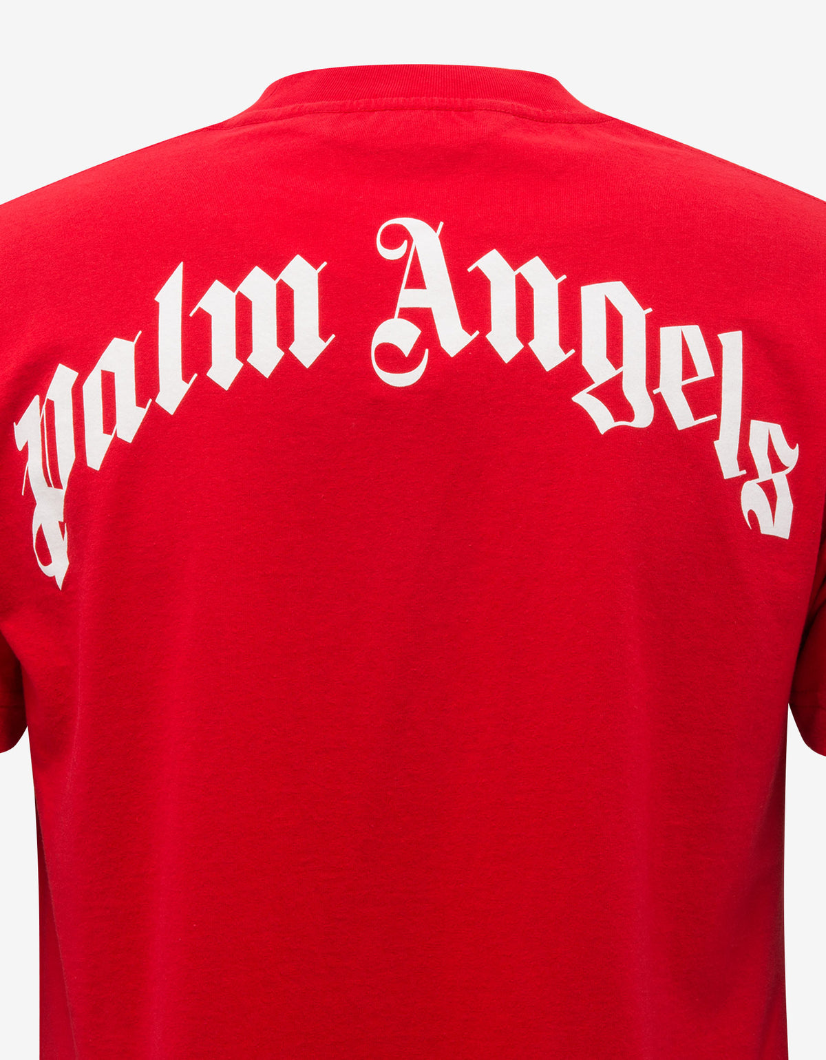 Palm Angels Red Bear Print T-Shirt