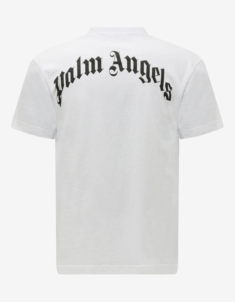 Palm Angels White Classic Bear Print T-Shirt