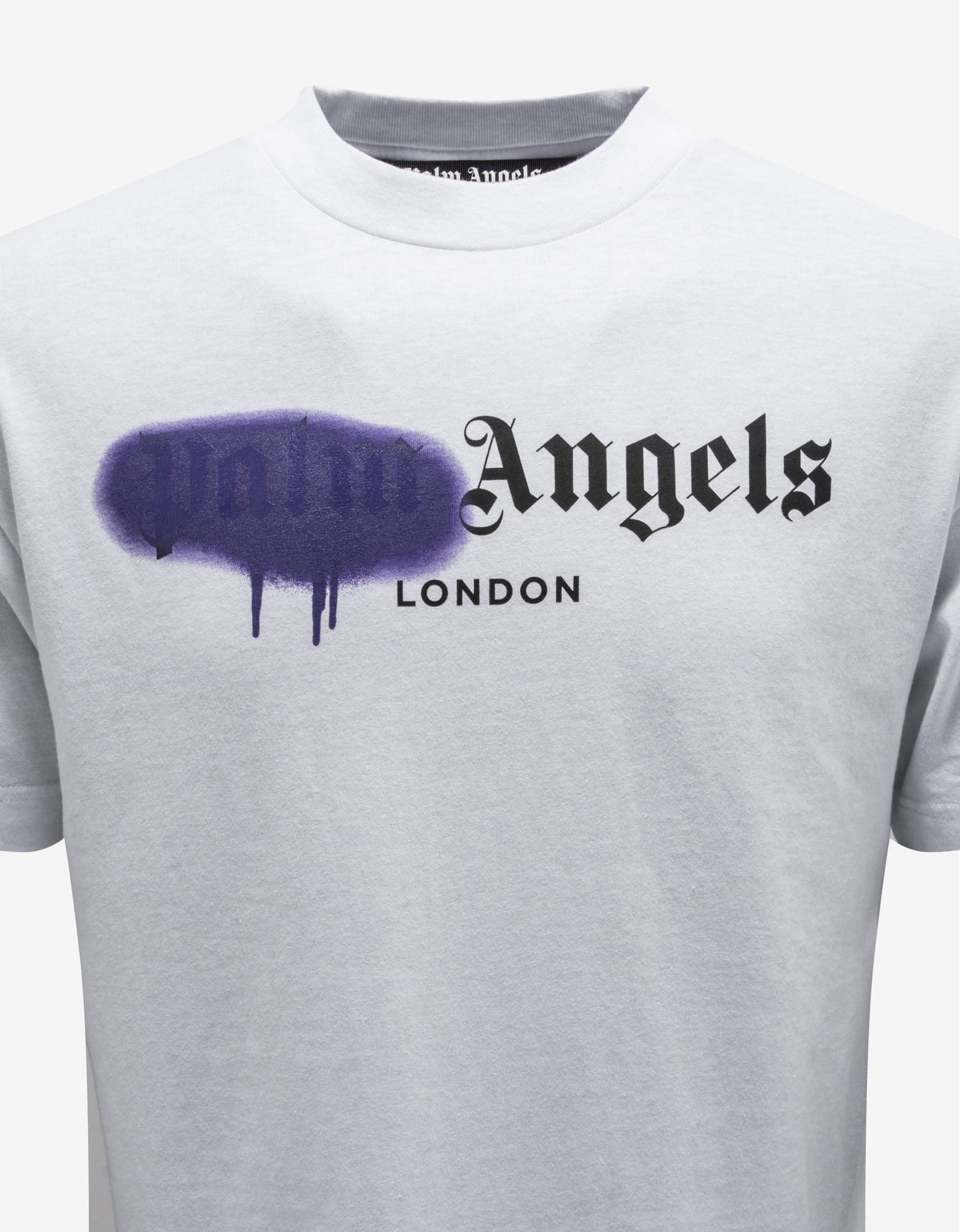 Palm Angels White London Sprayed Logo T-Shirt