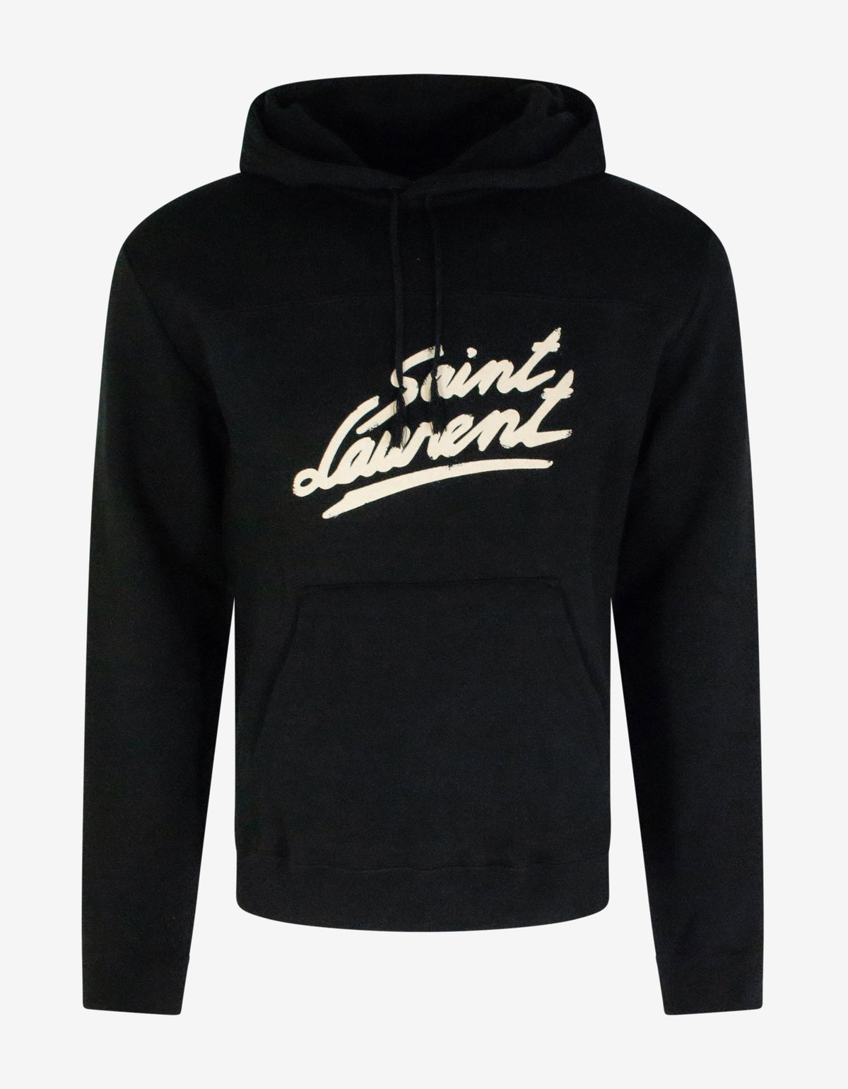 Saint Laurent Black Saint Laurent 50s Logo Hoodie