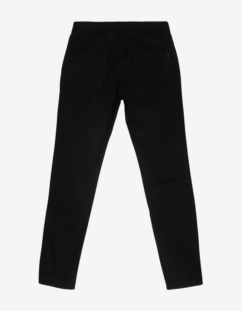 Saint Laurent Black Stretch-Denim Skinny Jeans