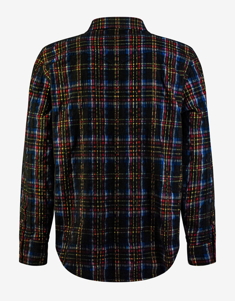 Saint Laurent Checked Corduroy Classic Western Shirt